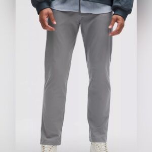New Lululemon Athletica ABC Classic Fit 5 Pocket Warpstreme Gray Pants 36 X 32